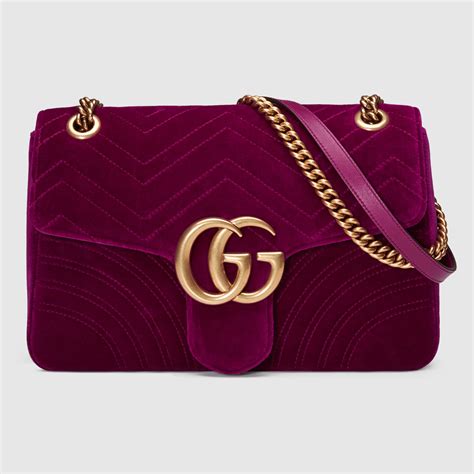 gucci velvet bag marmont.